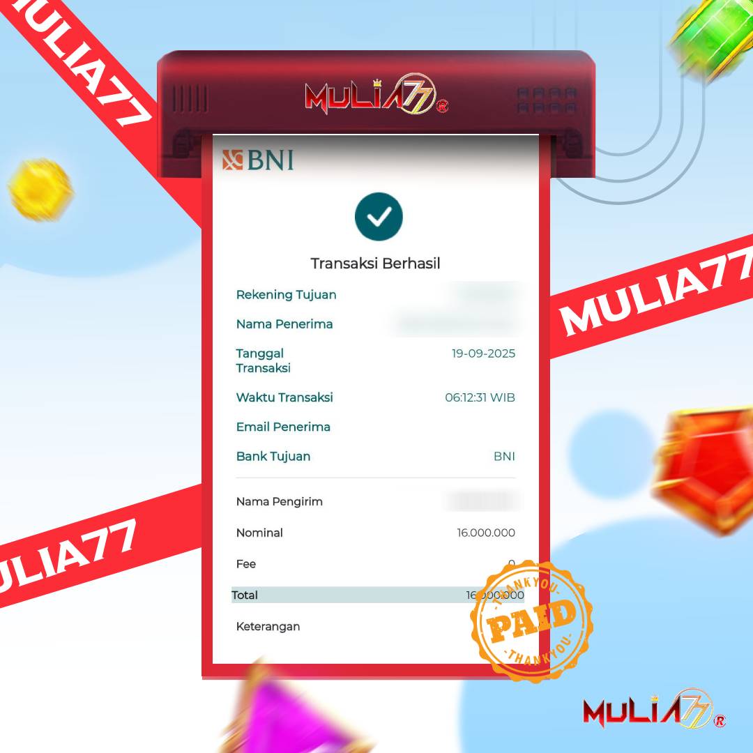 Menang Jackpot Slot Online Gacor MULIA77 Resmi Rp16.000.000