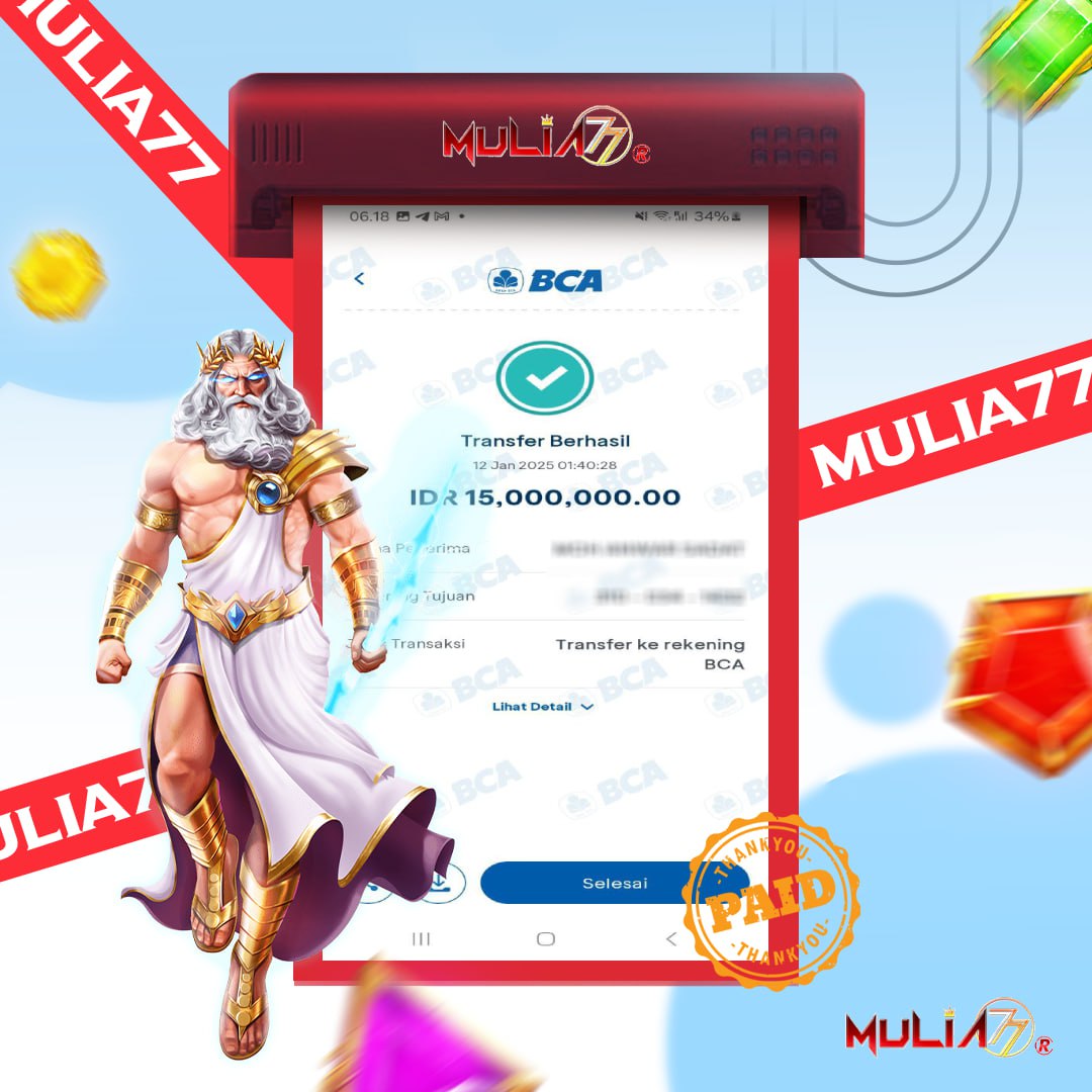 Menang Jackpot Slot Online Gacor MULIA77 Resmi Rp 15.000.000