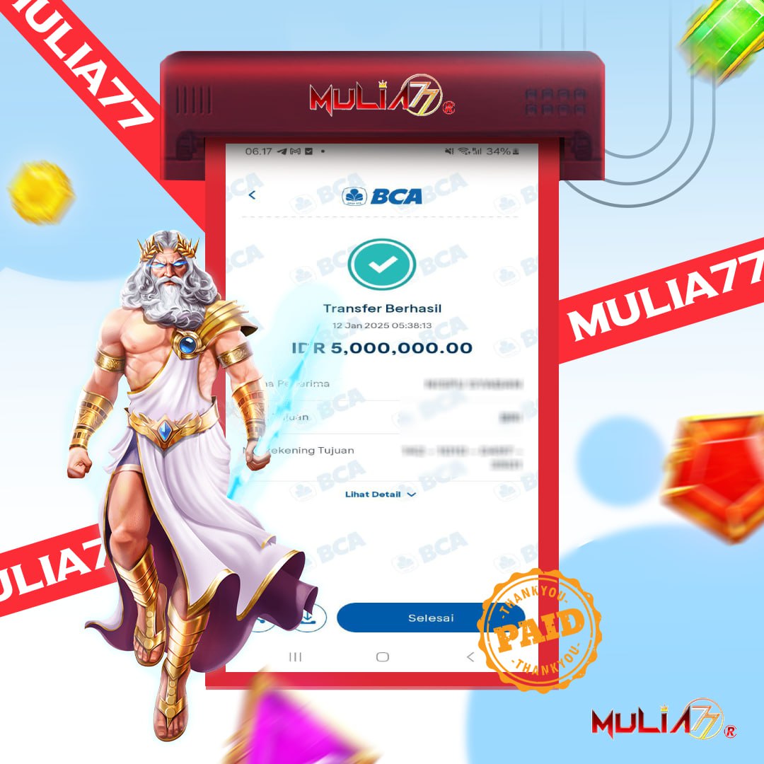 Menang Jackpot Slot Online Gacor MULIA77 Resmi Rp 5.000.000