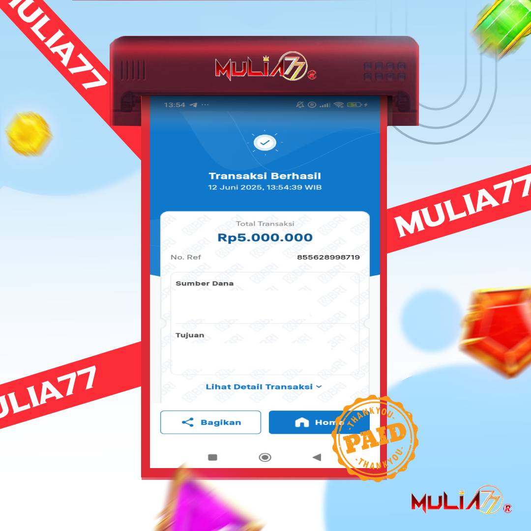 Menang Jackpot Slot Online Gacor MULIA77 Resmi Rp 5.000.000