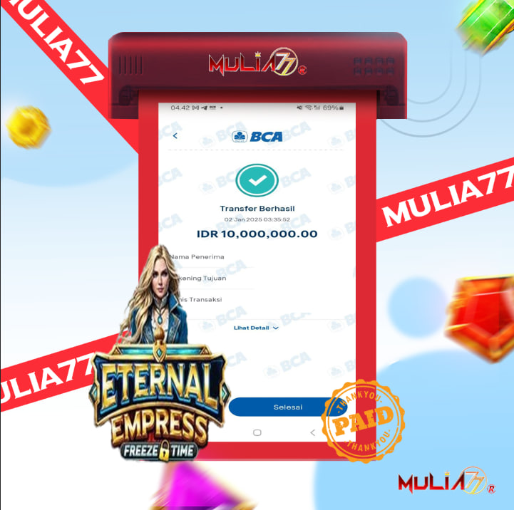 Menang Jackpot Slot Online Gacor MULIA77 Resmi Rp 10.000.000