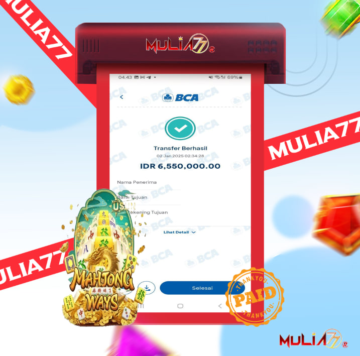Menang Jackpot Slot Online Gacor MULIA77 Resmi Rp 6.550.000