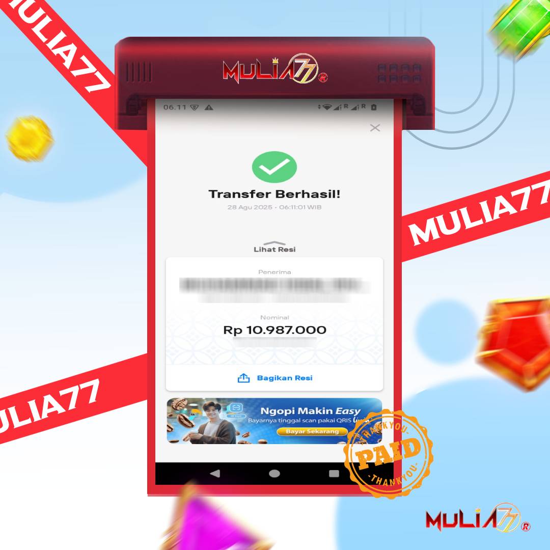 Menang Jackpot Slot Online Gacor MULIA77 Resmi Rp10.987.000