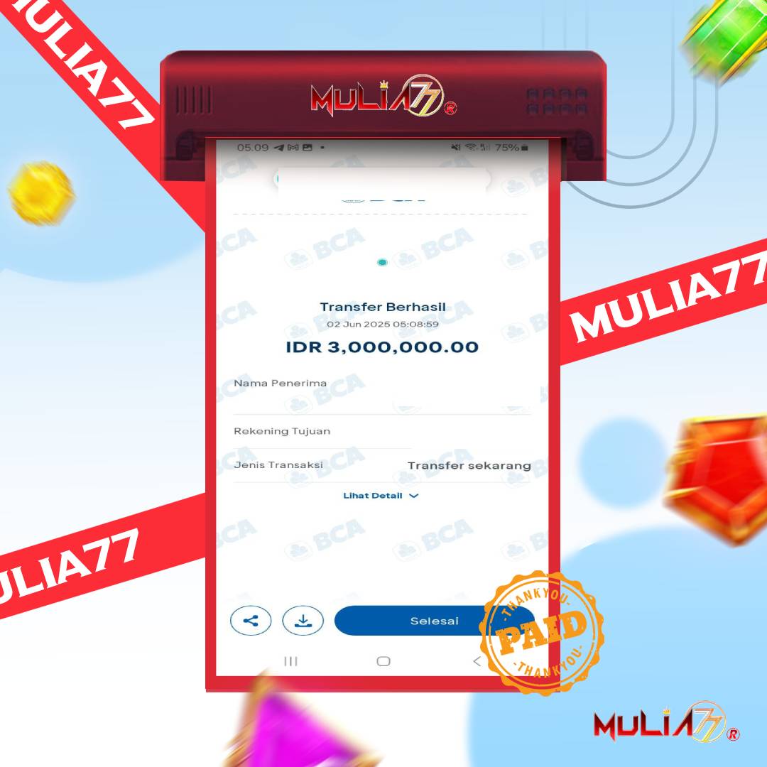 Menang Jackpot Slot Online Gacor MULIA77 Resmi Rp 3.000.000