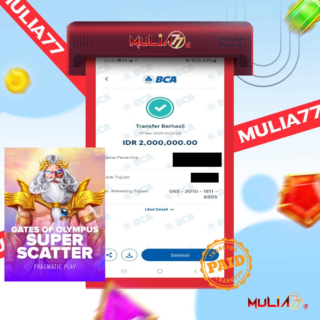 Menang Jackpot Slot Online Gacor MULIA77 Resmi Rp 2.000.000