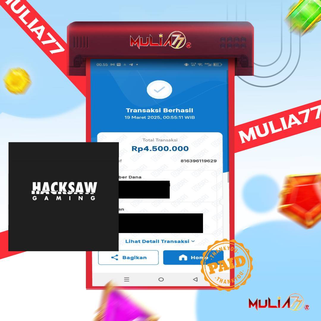 Menang Jackpot Slot Online Gacor MULIA77 Resmi Rp 4.500.000