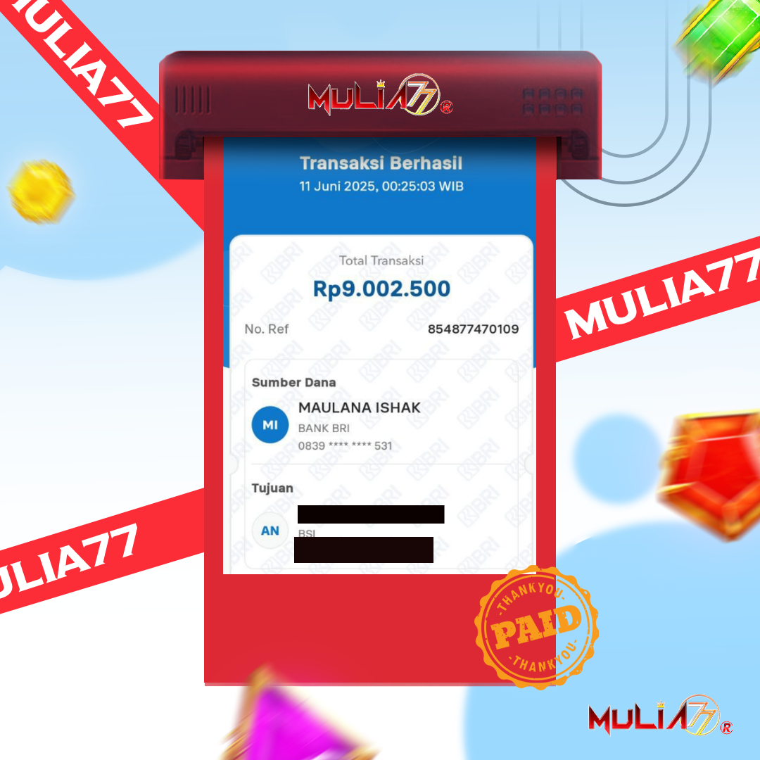 Menang Jackpot Slot Online Gacor MULIA77 Resmi Rp 9.002.500