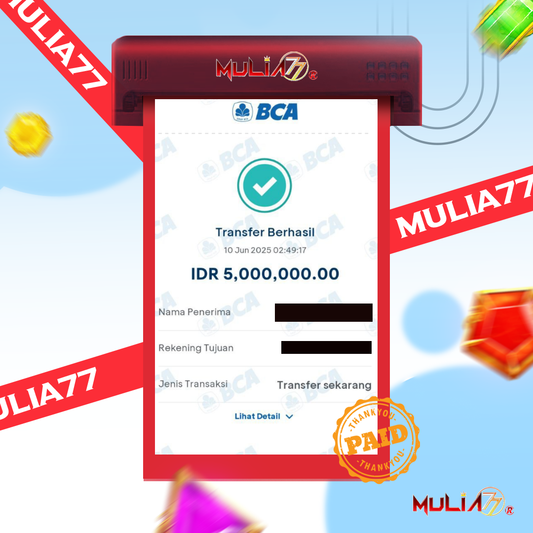 Menang Jackpot Slot Online Gacor MULIA77 Resmi Rp 5.000.000