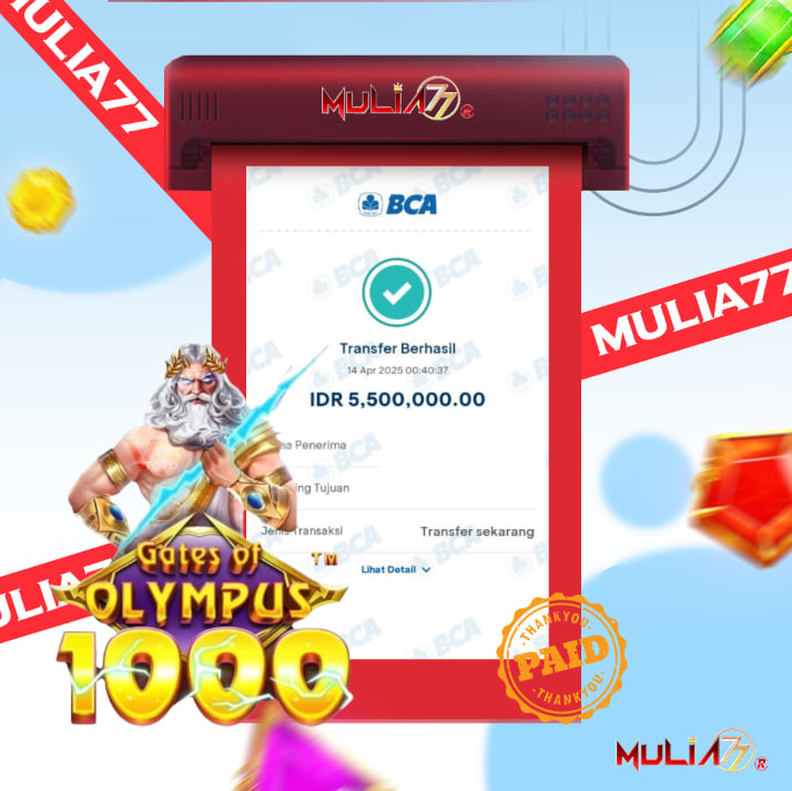 Menang Jackpot Slot Online Gacor MULIA77 Resmi Rp 5.500.000