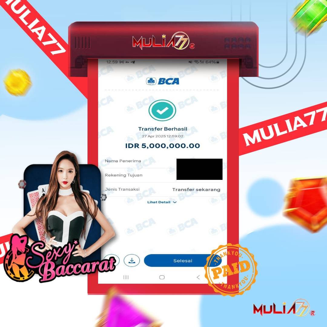 Menang Jackpot Slot Online Gacor MULIA77 Resmi Rp 5.000.000