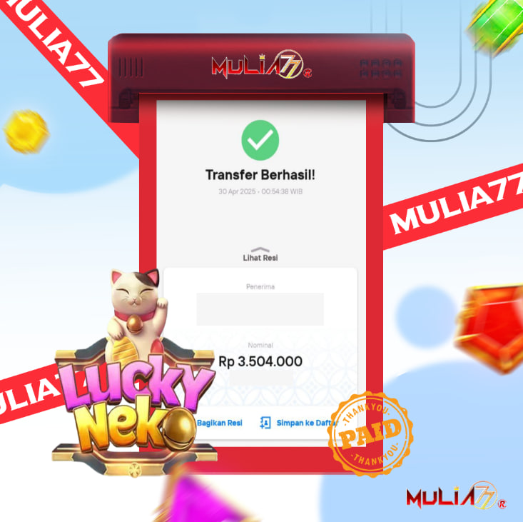 Menang Jackpot Slot Online Gacor MULIA77 Resmi Rp 3.504.000