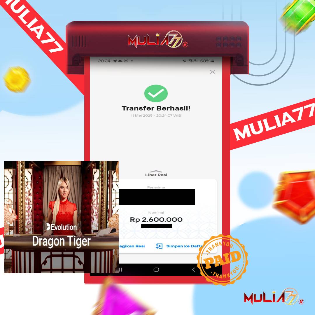 Menang Jackpot Slot Online Gacor MULIA77 Resmi Rp 2.600.000