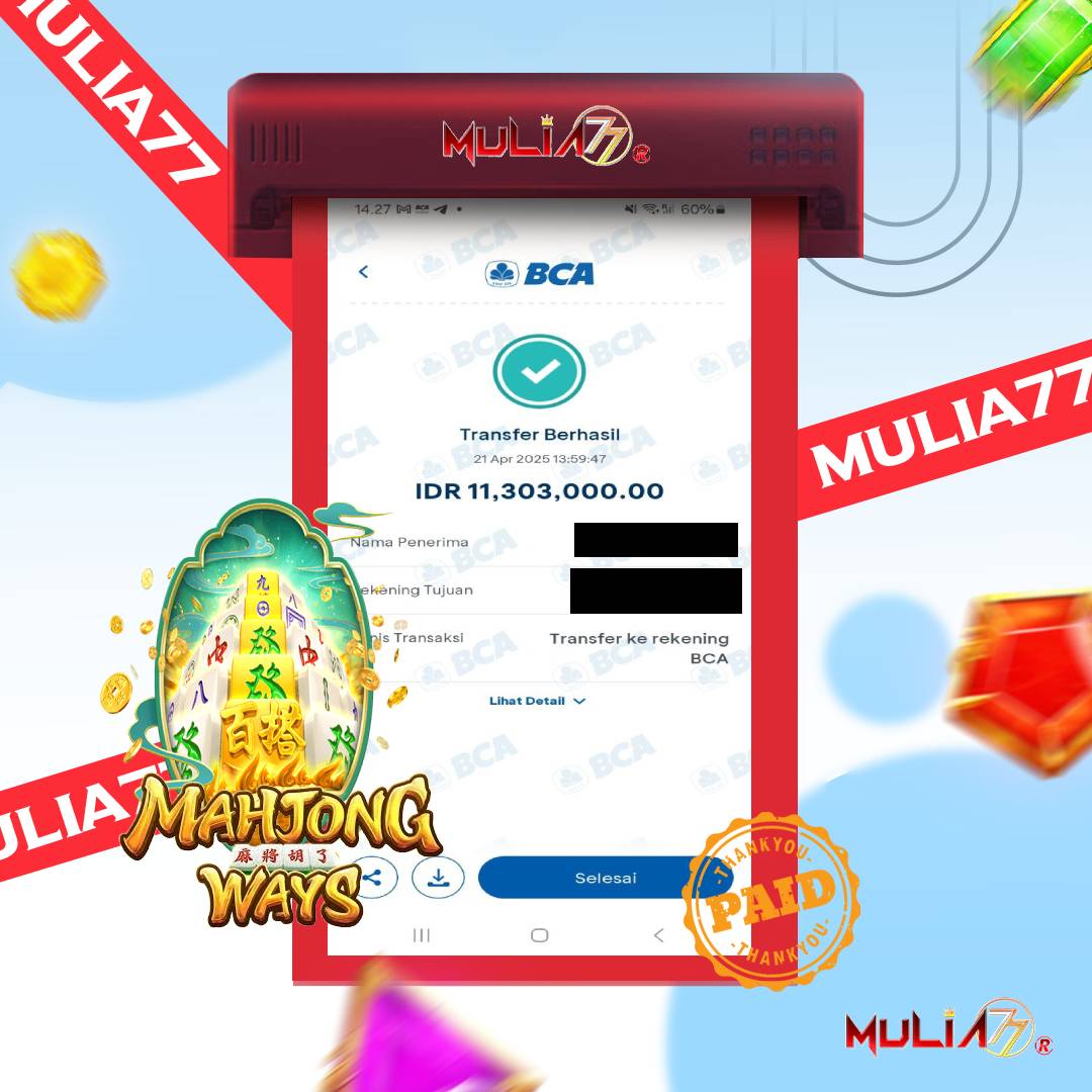 Menang Jackpot Slot Online Gacor MULIA77 Resmi Rp 11.303.000