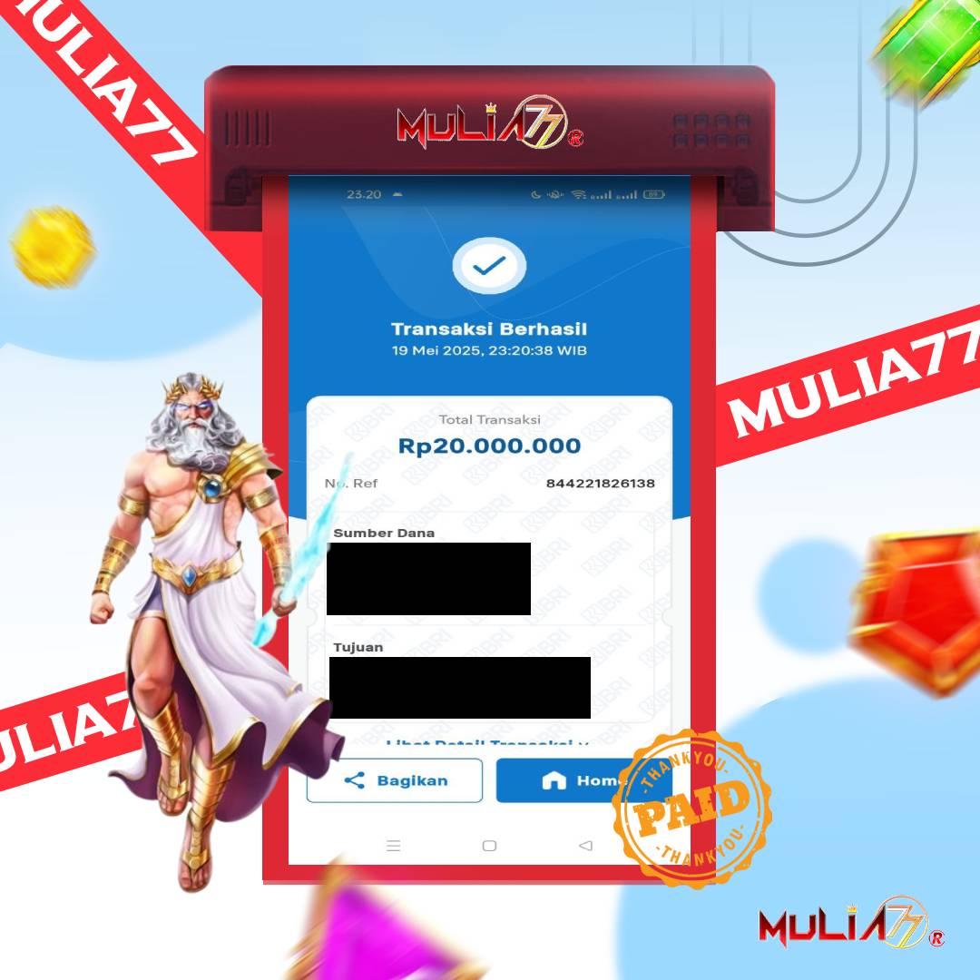 Menang Jackpot Slot Online Gacor MULIA77 Resmi Rp 20.000.000