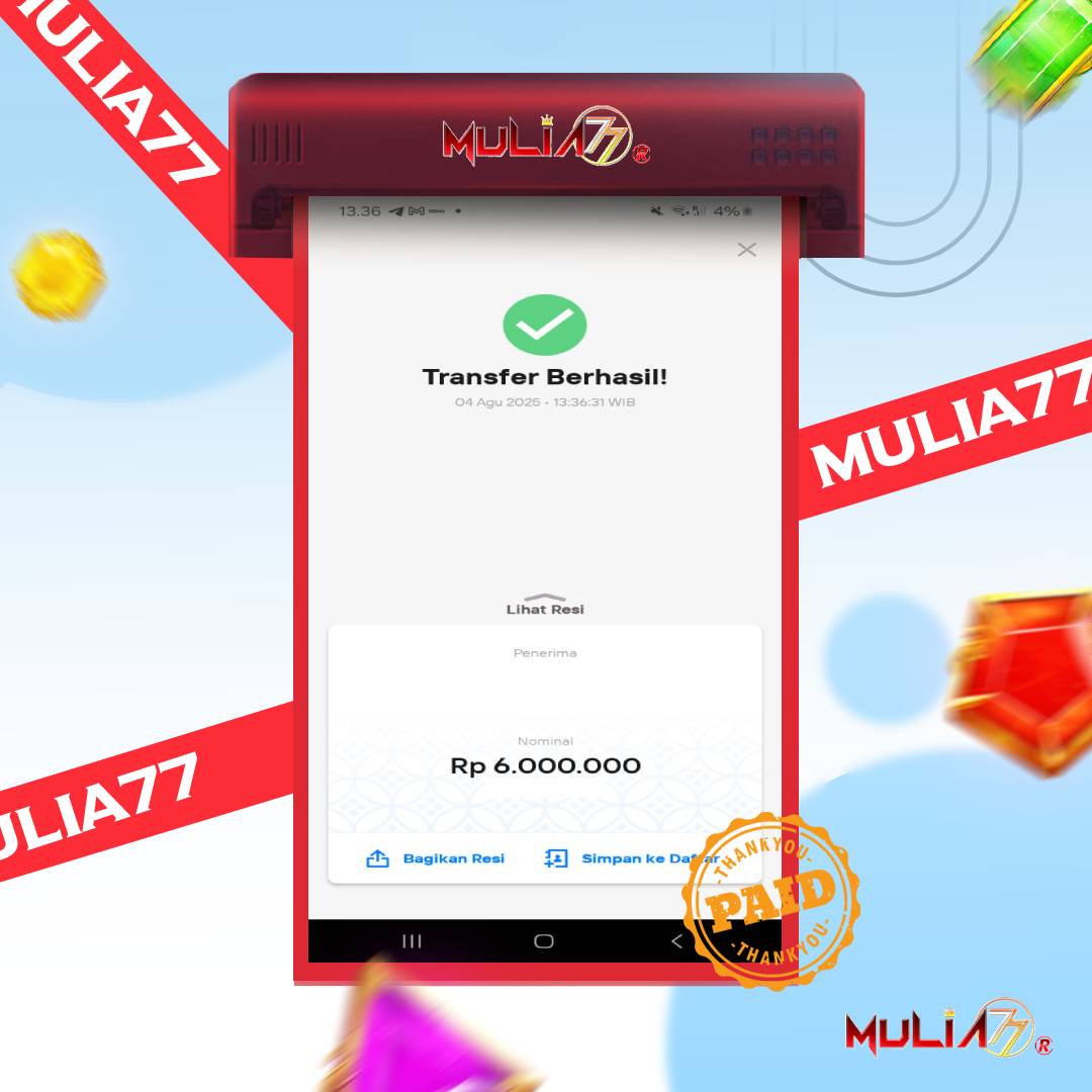 Menang Jackpot Slot Online Gacor MULIA77 Resmi Rp 6.000.000