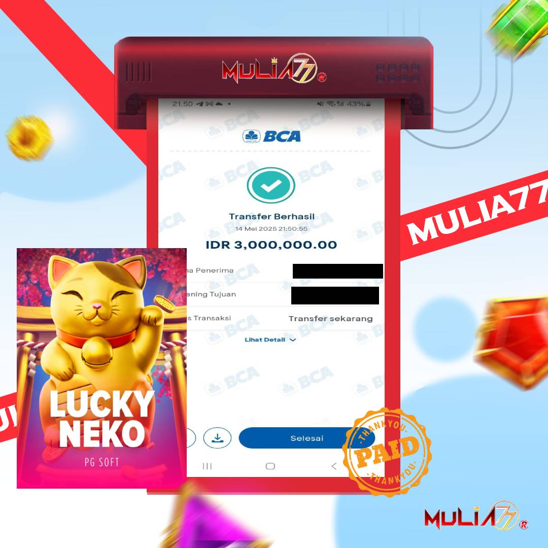 Menang Jackpot Slot Online Gacor MULIA77 Resmi Rp 3.000.000