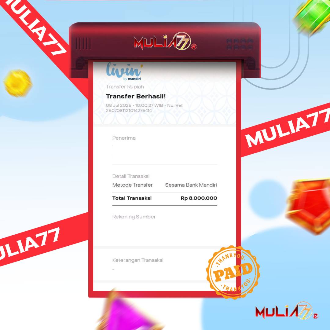 Menang Jackpot Slot Online Gacor MULIA77 Resmi Rp 8.000.000