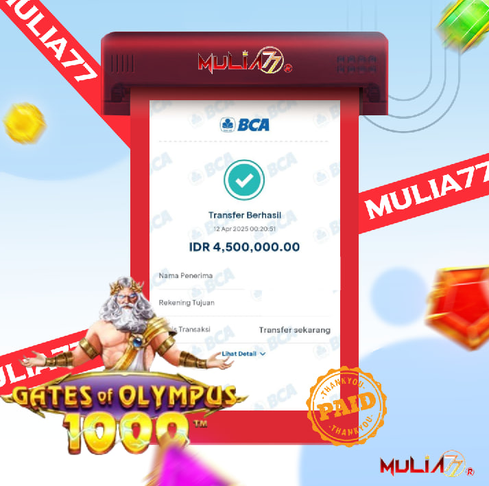 Menang Jackpot Slot Online Gacor MULIA77 Resmi Rp 4.500.000