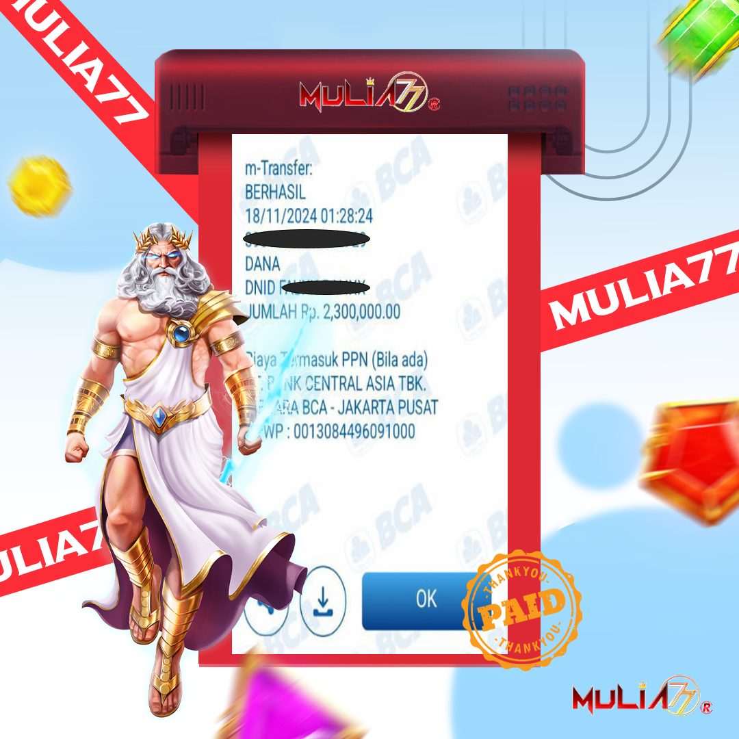 Menang Jackpot Slot Online Gacor MULIA77 Resmi Rp 2.300.000