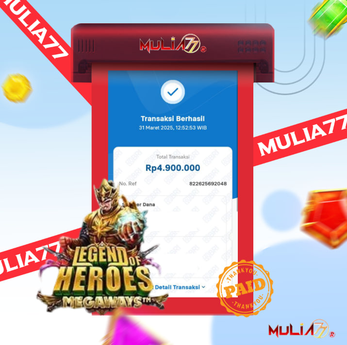 Menang Jackpot Slot Online Gacor MULIA77 Resmi Rp 4.900.000