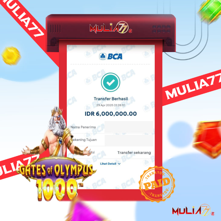 Menang Jackpot Slot Online Gacor MULIA77 Resmi Rp 6.000.000
