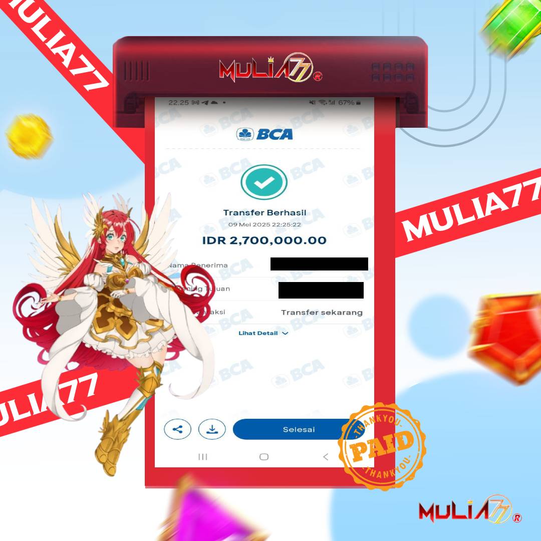 Menang Jackpot Slot Online Gacor MULIA77 Resmi Rp 2.700.000