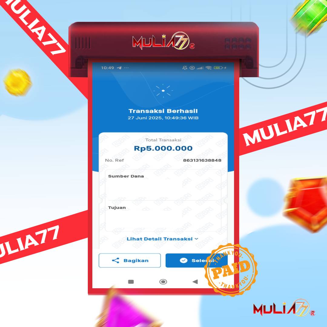 Menang Jackpot Slot Online Gacor MULIA77 Resmi Rp 5.000.000