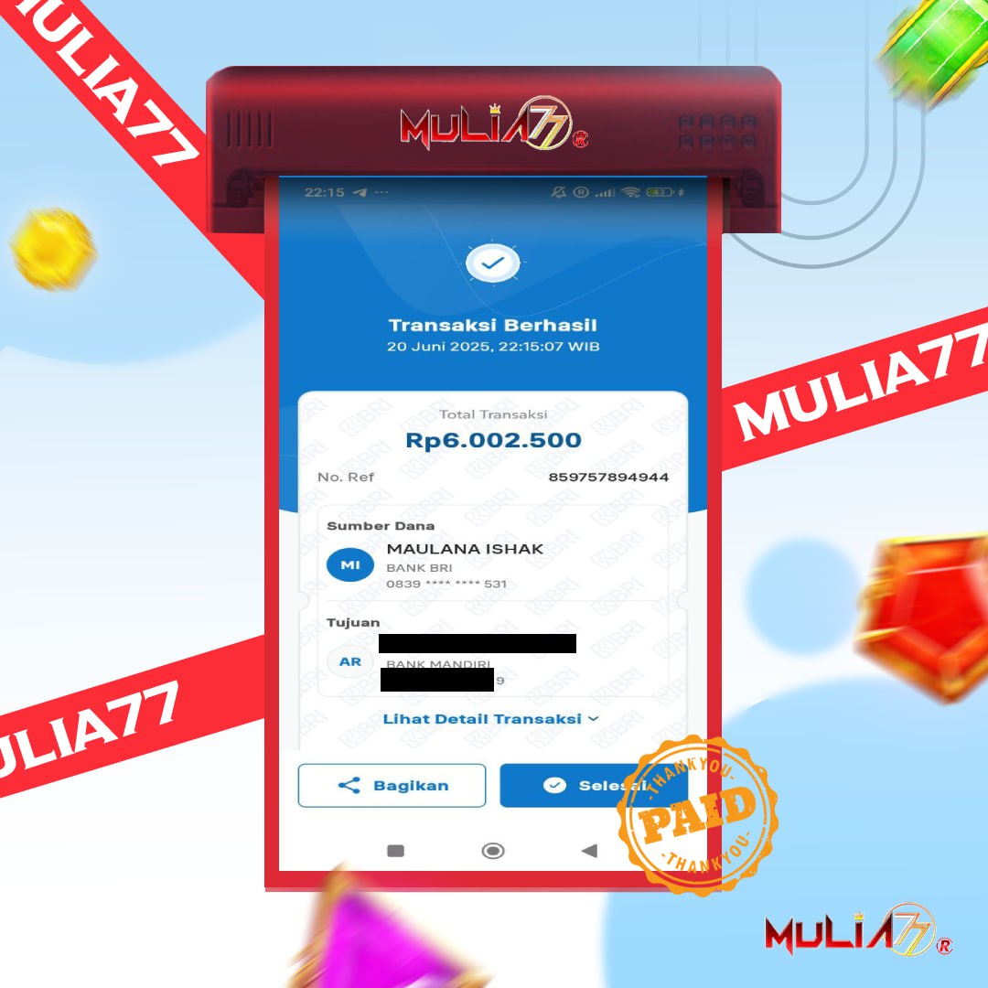 Menang Jackpot Slot Online Gacor MULIA77 Resmi Rp 6.000.000
