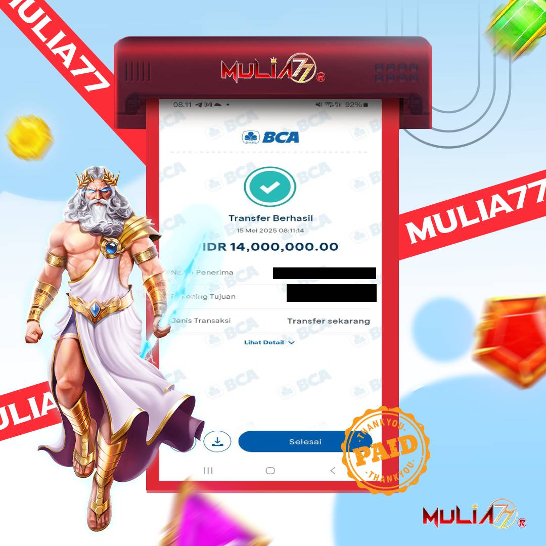 Menang Jackpot Slot Online Gacor MULIA77 Resmi Rp 14.000.000