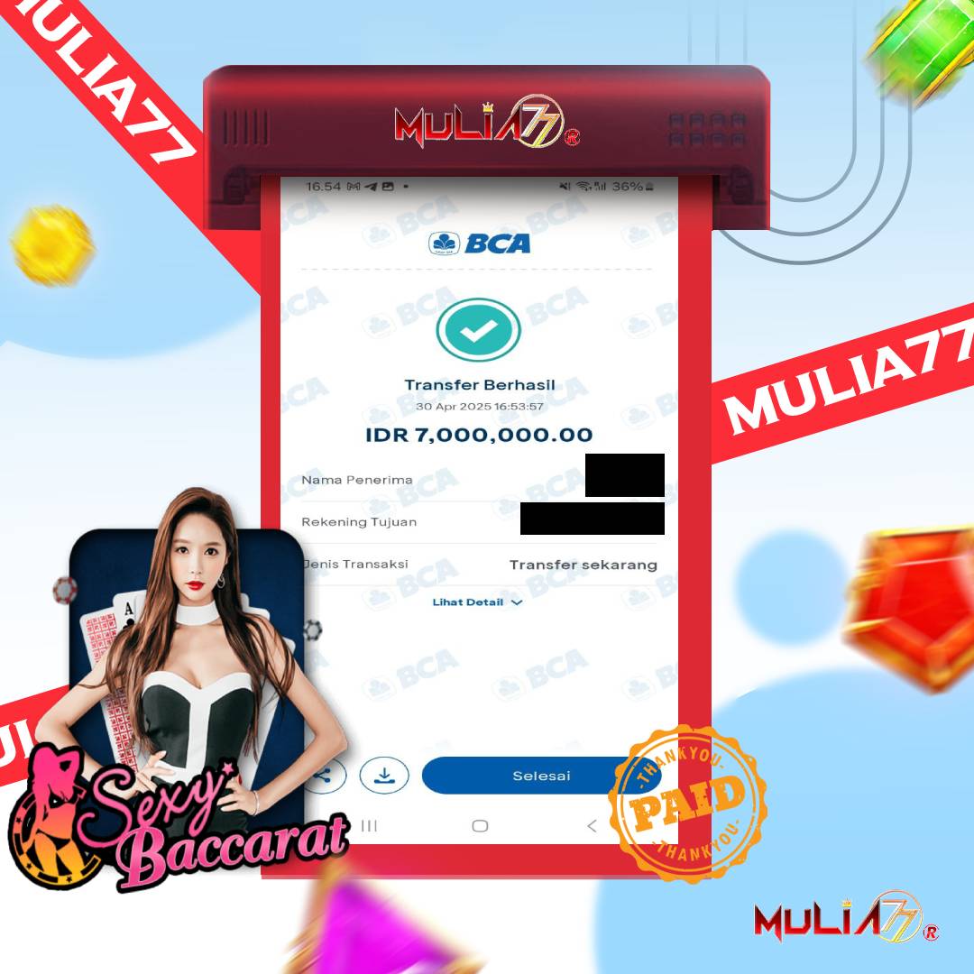 Menang Jackpot Slot Online Gacor MULIA77 Resmi Rp 7.000.000