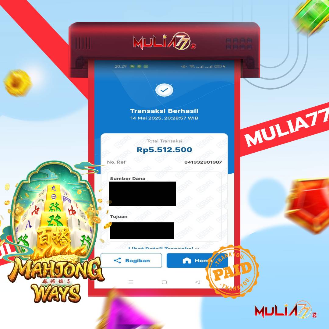 Menang Jackpot Slot Online Gacor MULIA77 Resmi Rp 5.512.500