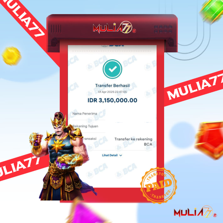 Menang Jackpot Slot Online Gacor MULIA77 Resmi Rp 3.150.000