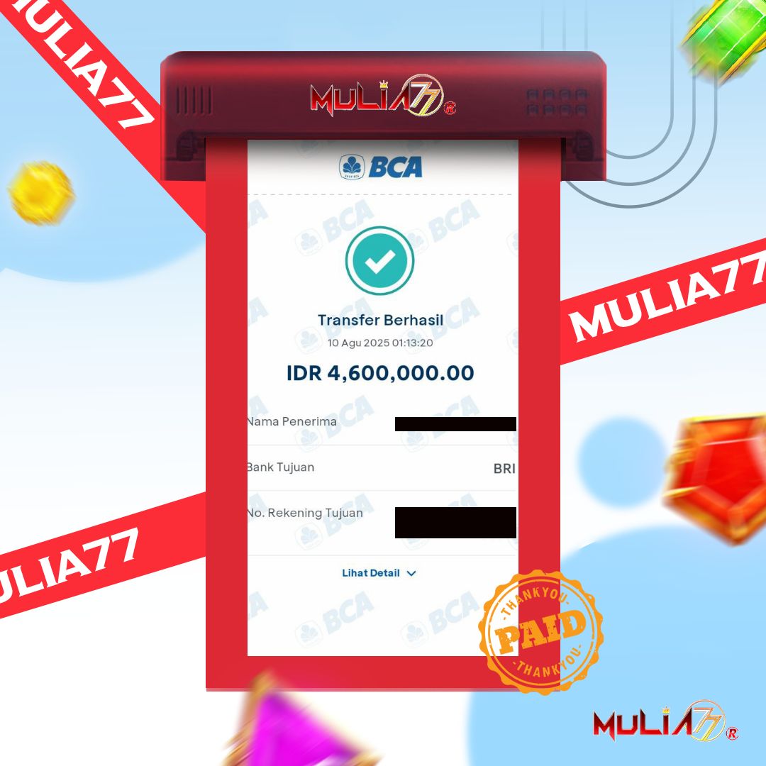 Menang Jackpot Slot Online Gacor MULIA77 Resmi Rp 4.600.000