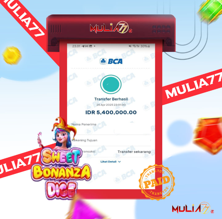 Menang Jackpot Slot Online Gacor MULIA77 Resmi Rp 5.400.000