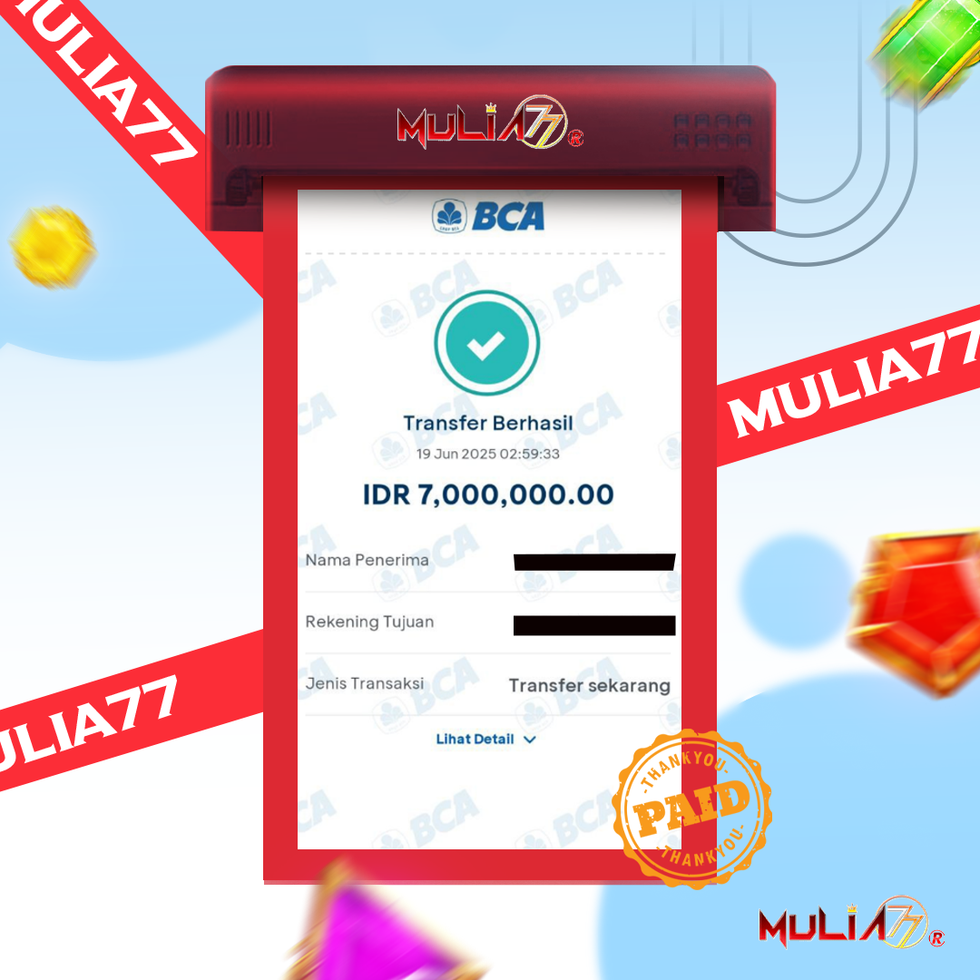 Menang Jackpot Slot Online Gacor MULIA77 Resmi Rp 7.000.000
