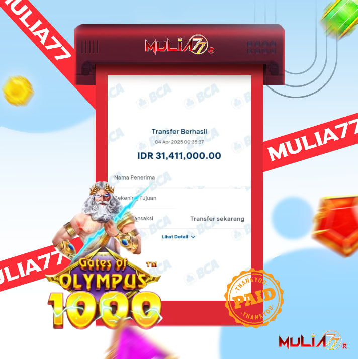 Menang Jackpot Slot Online Gacor MULIA77 Resmi Rp 31.411.000