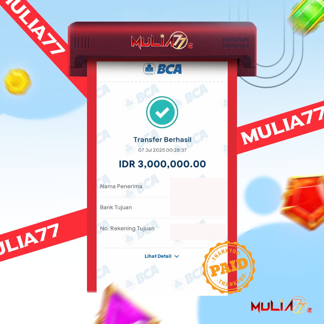 Menang Jackpot Slot Online Gacor MULIA77 Resmi Rp 3.000.000