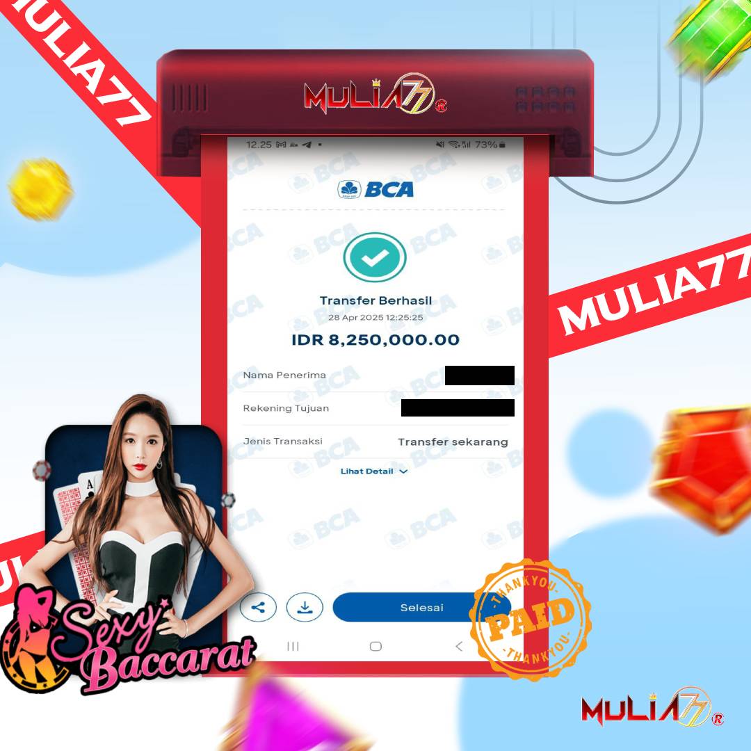 Menang Jackpot Slot Online Gacor MULIA77 Resmi Rp 8.250.000