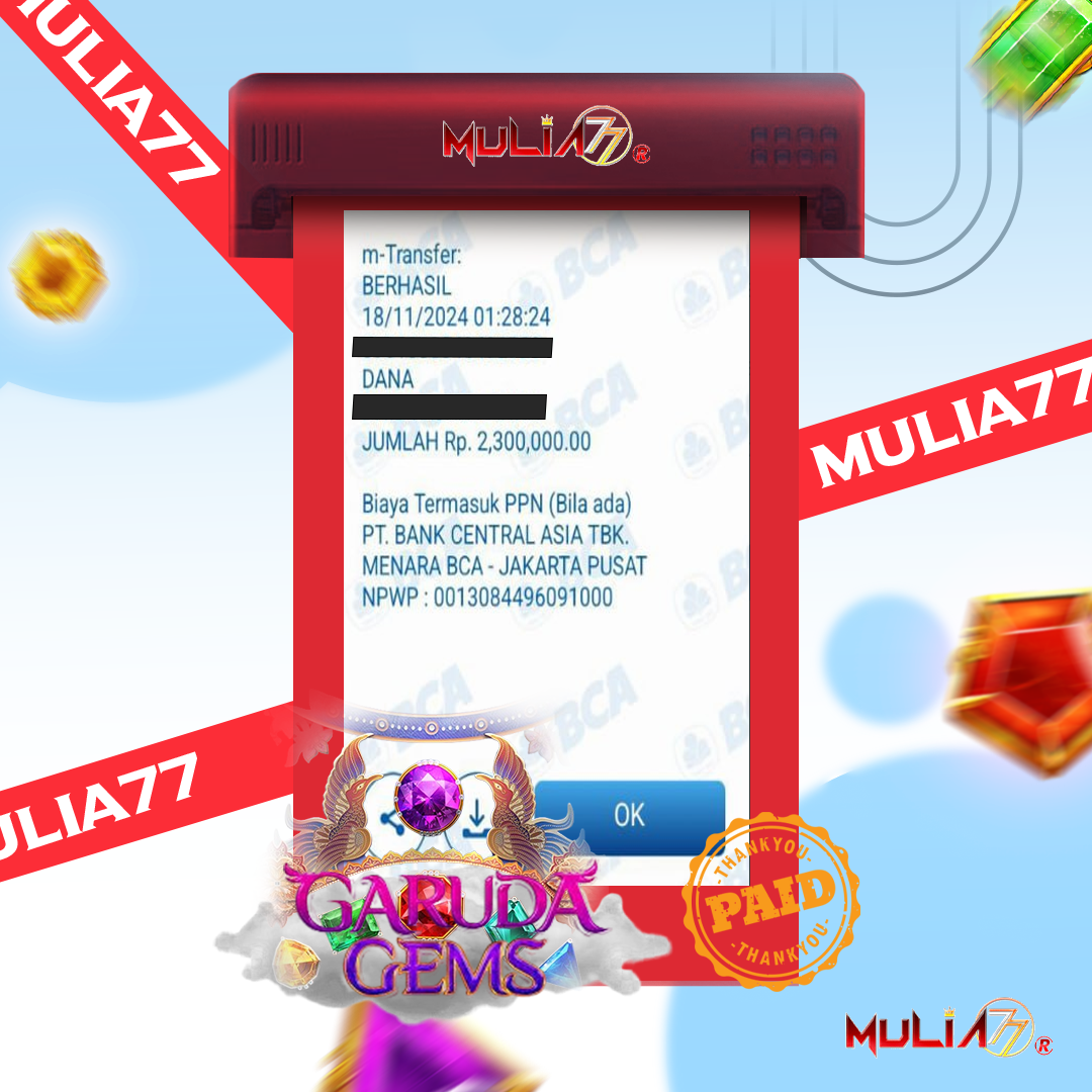 Menang Jackpot Slot Online Gacor MULIA77 Resmi Rp 2.300.000