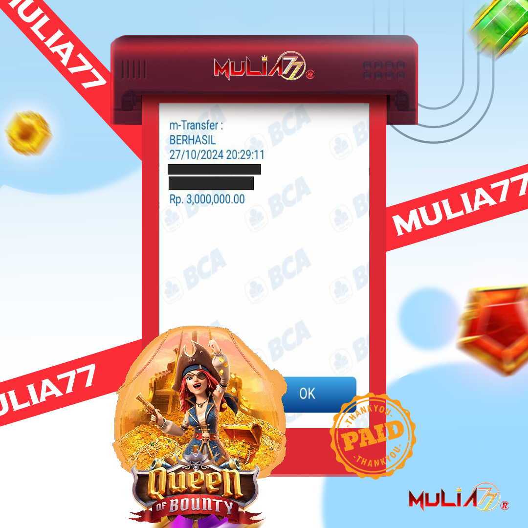 Menang Jackpot Slot Online Gacor MULIA77 Resmi Rp 3.000.000