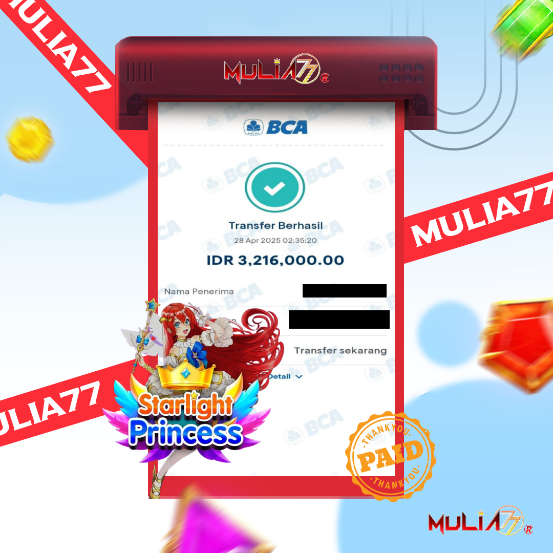 Menang Jackpot Slot Online Gacor MULIA77 Resmi Rp 3.216.000