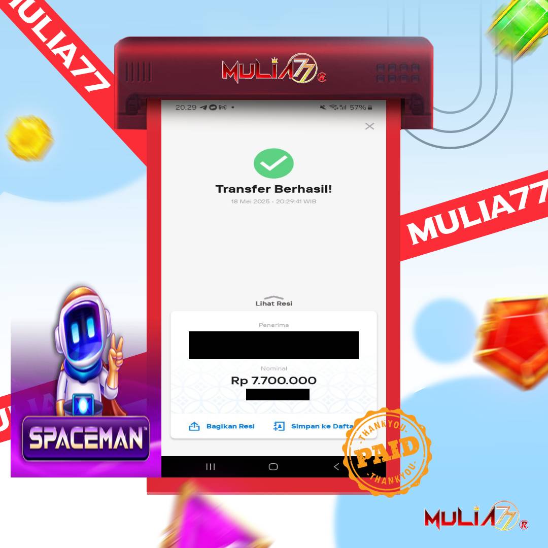 Menang Jackpot Slot Online Gacor MULIA77 Resmi Rp 7.700.000