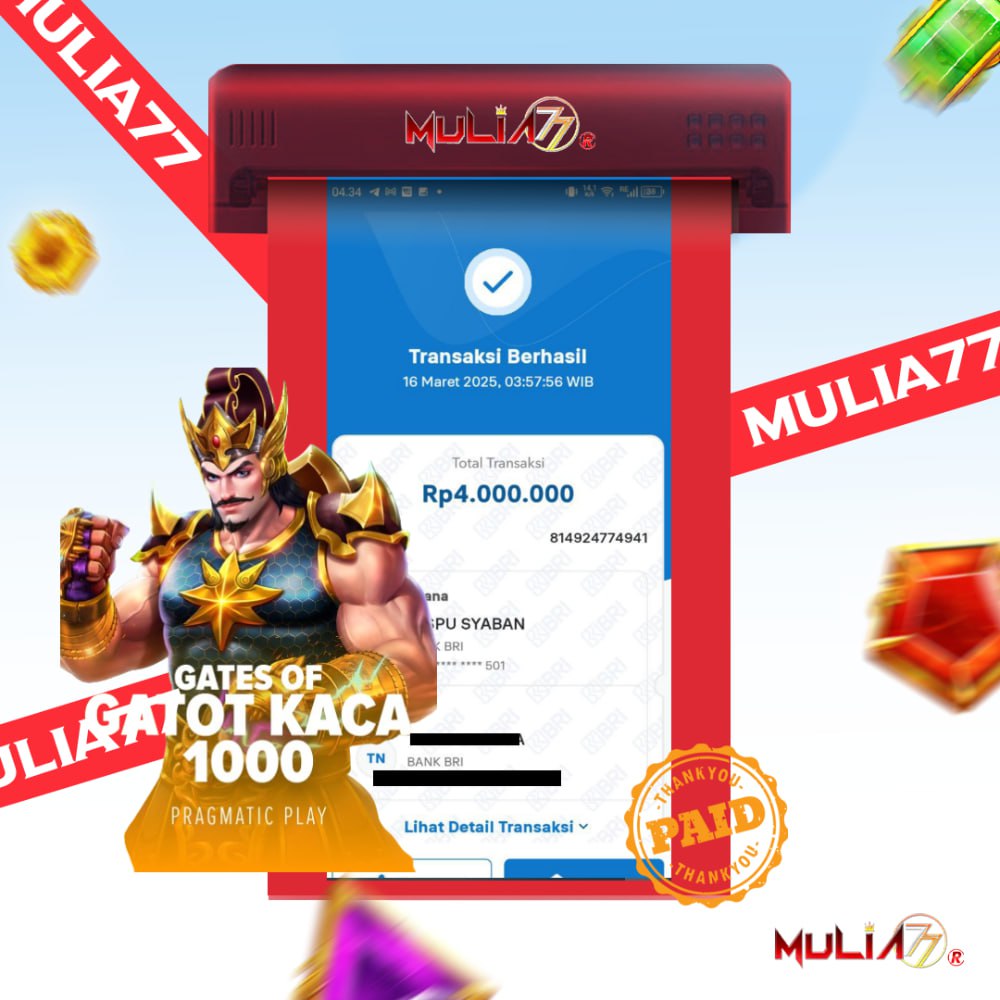 Menang Jackpot Slot Online Gacor MULIA77 Resmi Rp 4.000.000