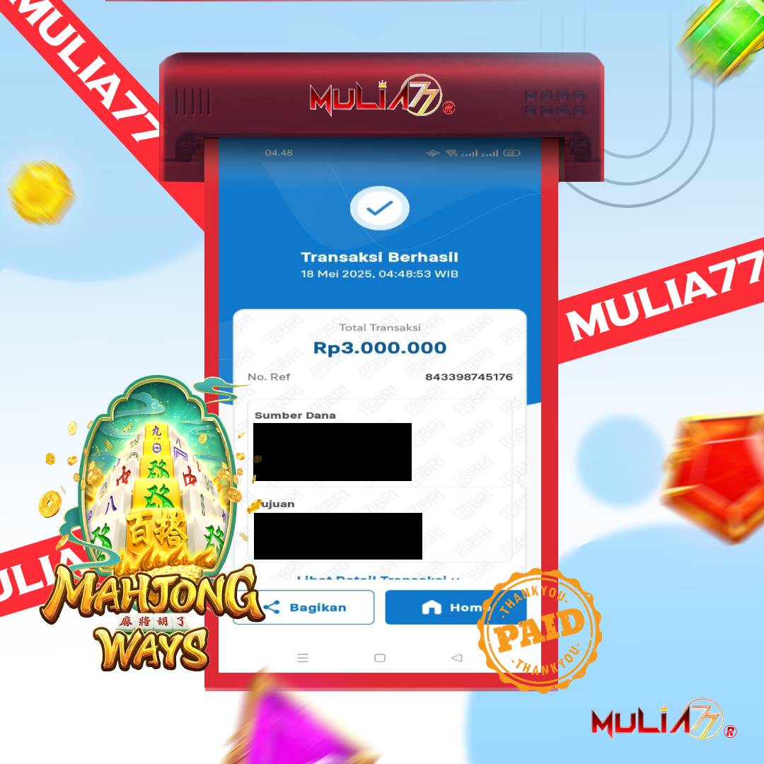 Menang Jackpot Slot Online Gacor MULIA77 Resmi Rp 3.000.000