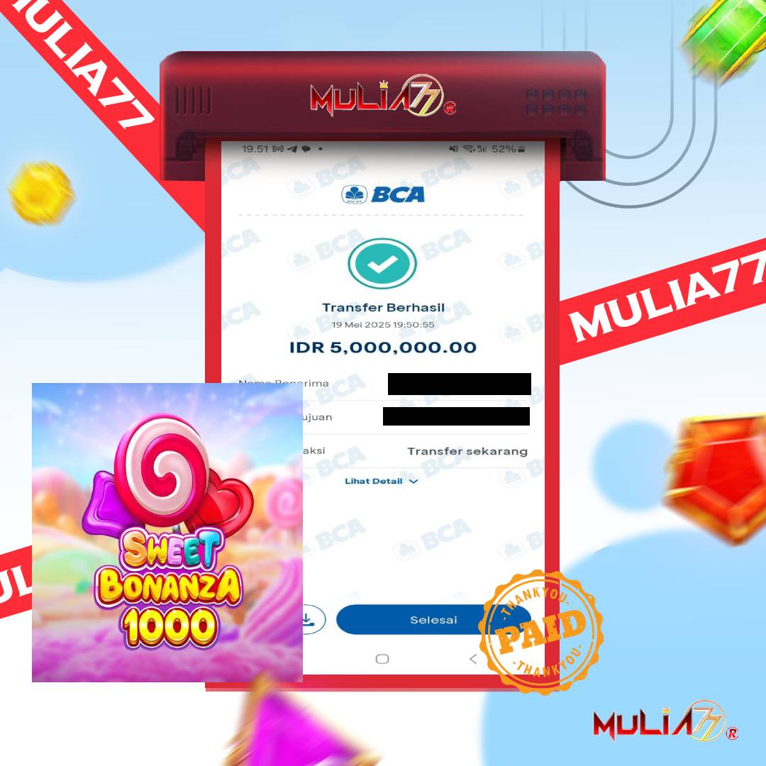 Menang Jackpot Slot Online Gacor MULIA77 Resmi Rp 5.000.000