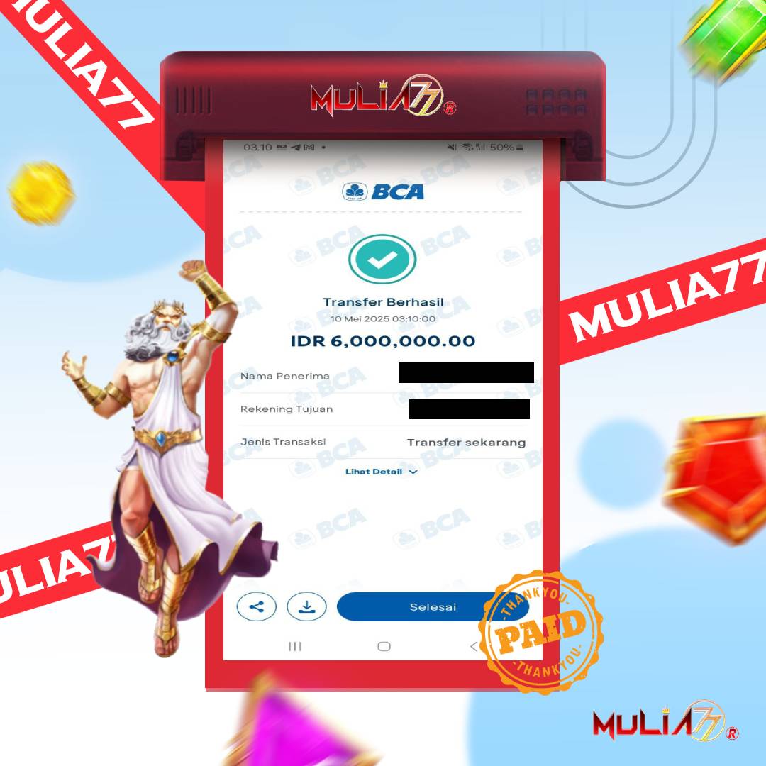 Menang Jackpot Slot Online Gacor MULIA77 Resmi Rp 6.000.000