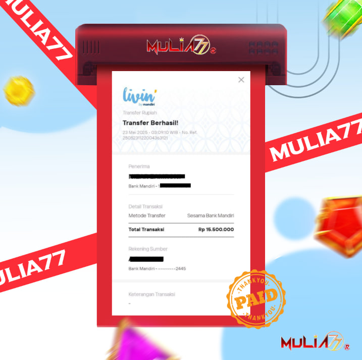 Menang Jackpot Slot Online Gacor MULIA77 Resmi Rp 15.500.000