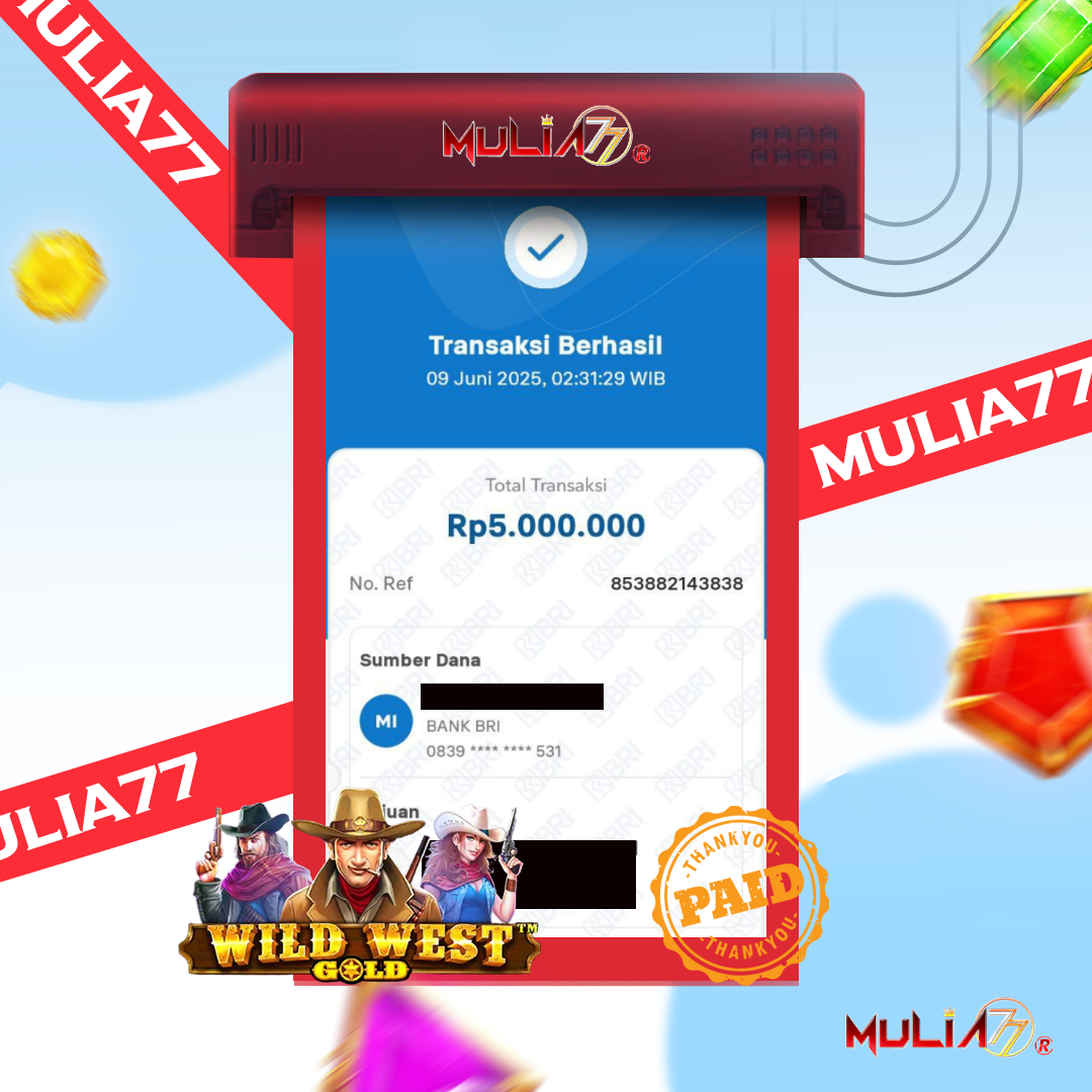 Menang Jackpot Slot Online Gacor MULIA77 Resmi Rp  5.000.000