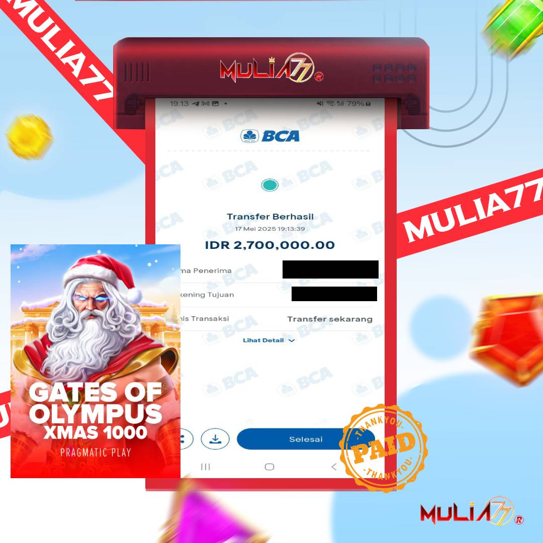 Menang Jackpot Slot Online Gacor MULIA77 Resmi Rp 2.700.000