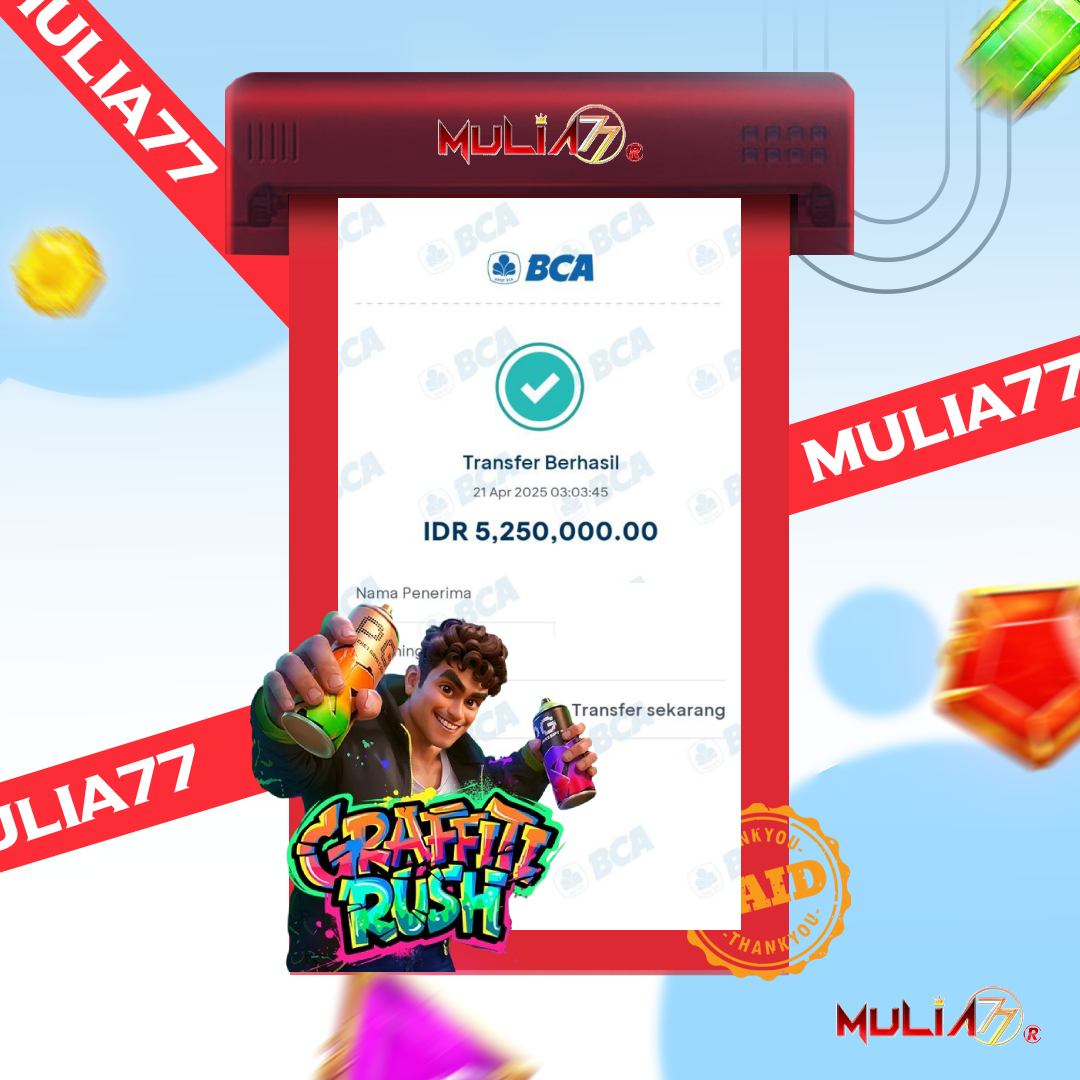 Menang Jackpot Slot Online Gacor MULIA77 Resmi Rp 5.250.000